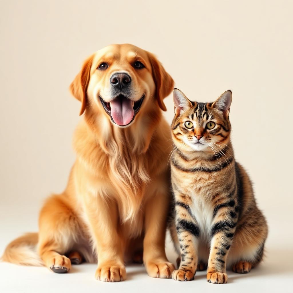Cão e gato deitados juntos representando cuidado veterinário preventivo com plano de saúde pet